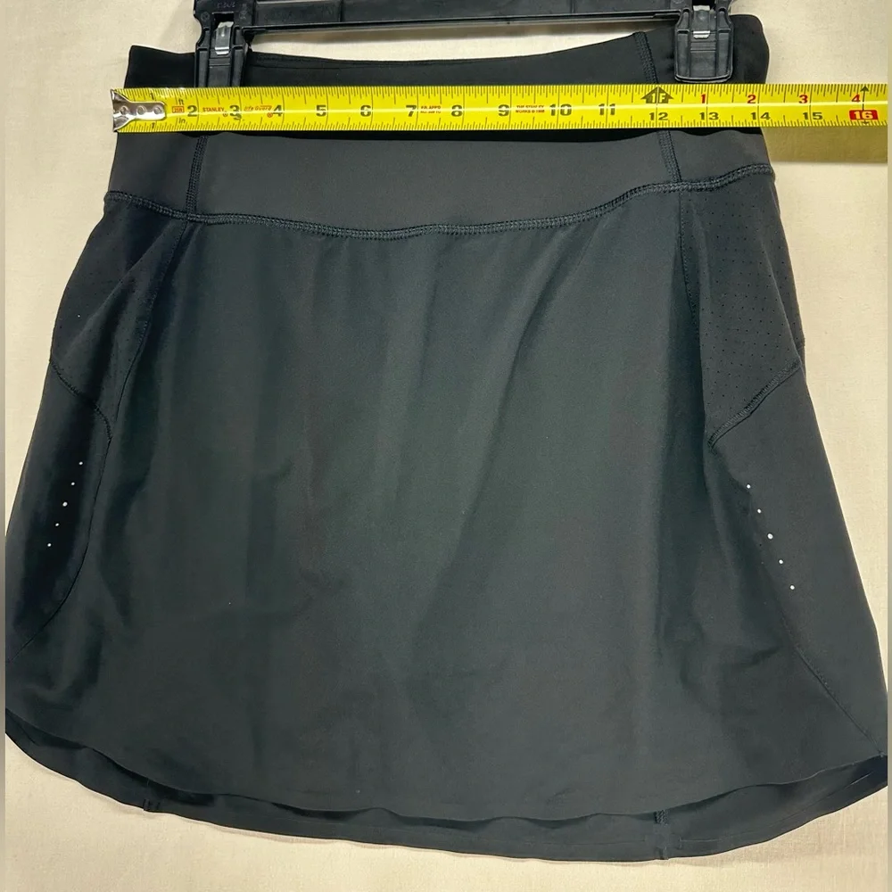 Athleta‎ Skort Womens Small Black Run With It 16 Inch Running Built-In Shorts